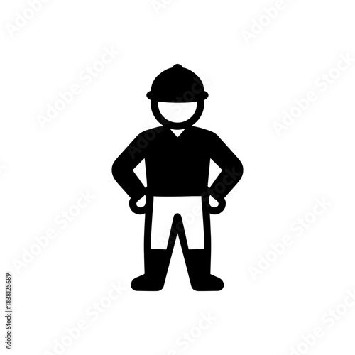 Industrial Construction Site Worker Icon
