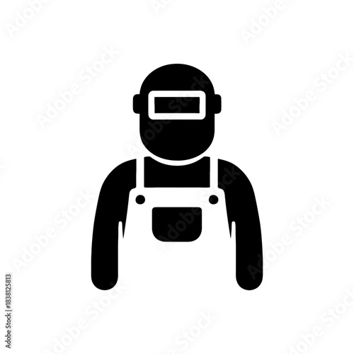 Industrial Welder Safety Worker Icon
