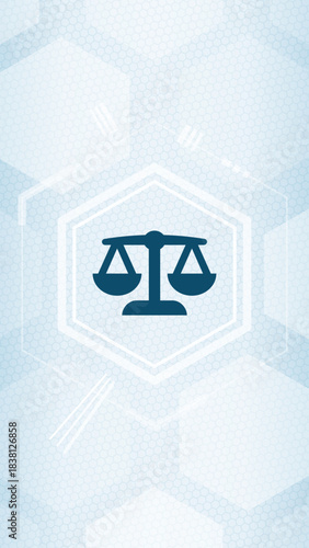 Justice Scale Vector Icon - Law and Legal System Symbol