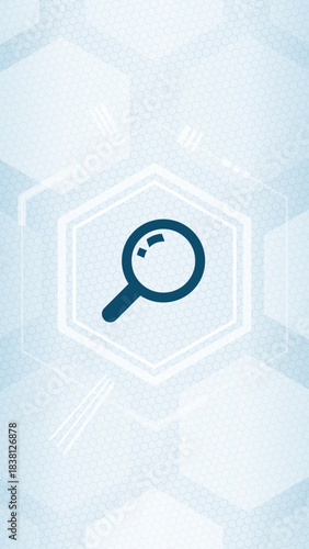Search Magnifying Glass Vector Icon - Discovery and Research