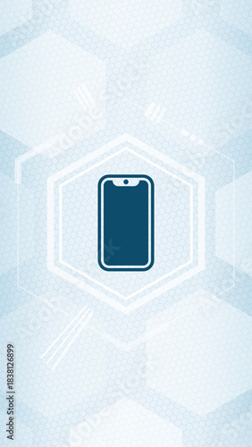 Mobile Technology Vector Icon - Smartphone or Cell Phone