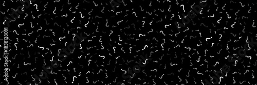 Konstfotografi Question mark Seamless Dark pattern
