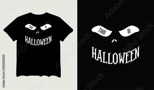 This is Halloween t-shirt design for t-shirt quotes or poster svg printable cut file