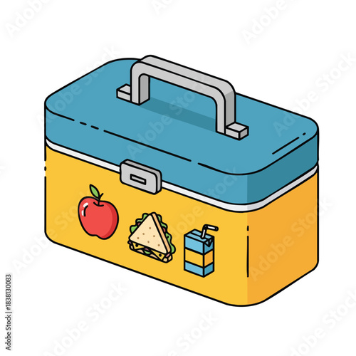 Vibrant Lunchbox with Healthy Snacks