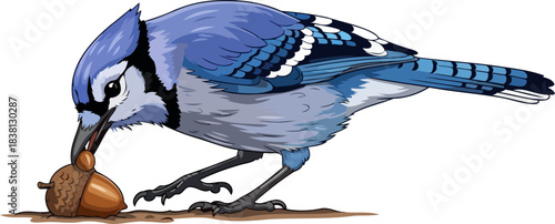 azure wings, autumns promise nurturing the earths hidden treasures, isolated on transparent background