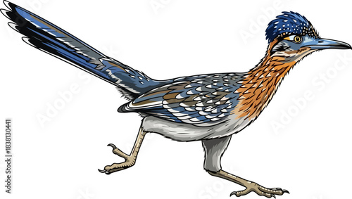 desert dash an icon of untamed spirit and relentless pursuit, isolated on transparent background