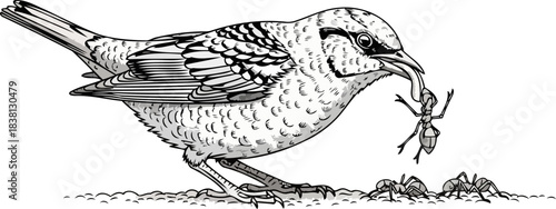 ecosystems pulse avian instinct capturing lifes sustenance in natures drama, isolated on transparent background