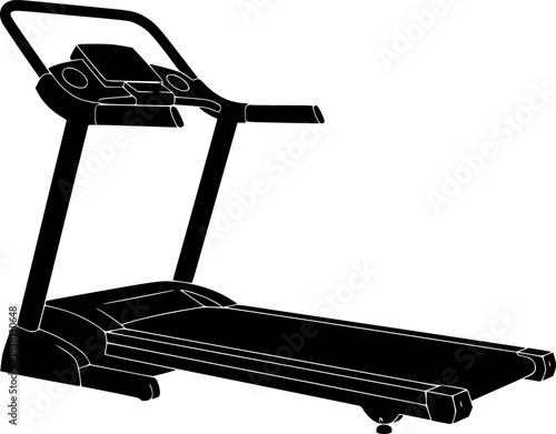 Treadmill Fitness Vector Running Machine