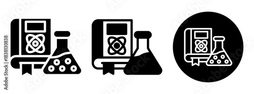 Science Journal Icon Collection Glyph & Mixed Style
