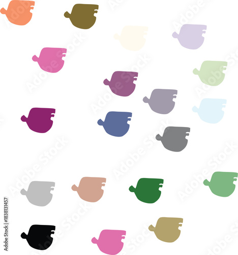 Scattered Color Palette - Lighter Tones