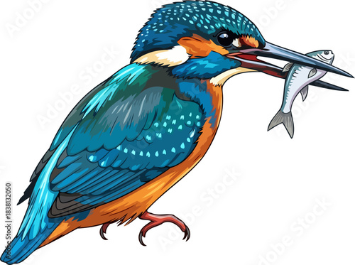 natures jewel dives deep a brilliant hunters fresh aquatic triumph, isolated on transparent background