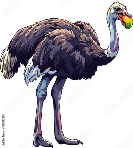 graceful striders delight a vibrant celebration of natures sweet rewards, isolated on transparent background