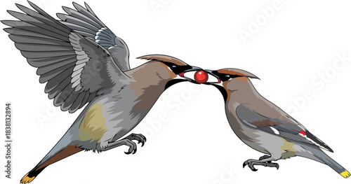 lifes sweet exchange sustaining bonds in natures gentle sanctuary, isolated on transparent background