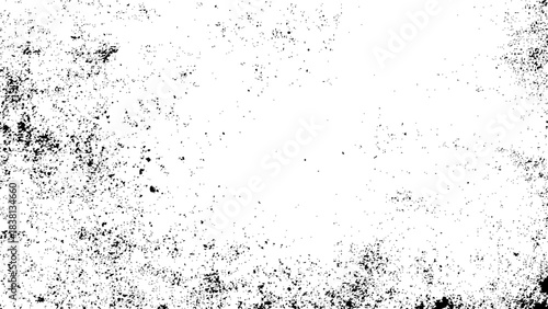 Abstract black and white monochrome grunge texture overlay creating a distressed vintage background effect
