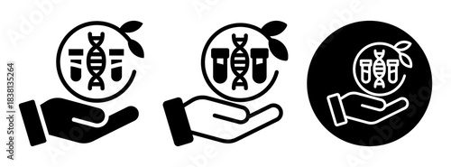 Sample Biology Icon Collection Glyph & Mixed Style