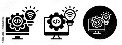 Smart Software Icon Collection Glyph & Mixed Style