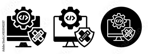 Software Patch Icon Collection Glyph & Mixed Style