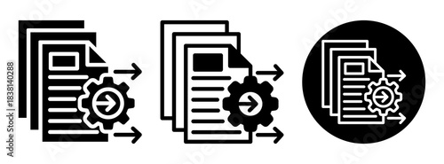 Versioning Icon Collection Glyph & Mixed Style