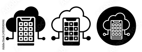 Cloud App Icon Collection Glyph & Mixed Style