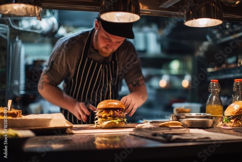 Prepare a burger