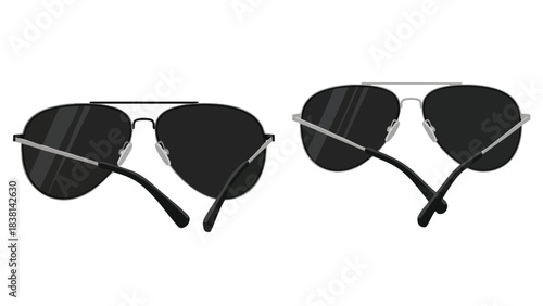 Stylish Aviator Sunglasses: A Sleek and Modern Accessory with Silver Frames and Dark Lenses for Protection 150 characters