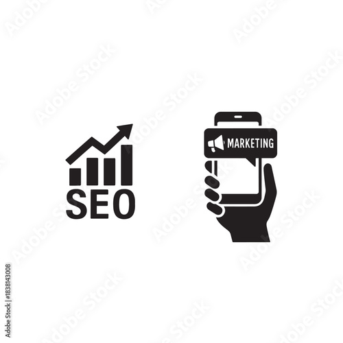 Digital marketing strategy with seo and mobile optimization