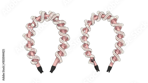 Elegant pearl-embellished headbands showcasing intricate design and modern aesthetic accessorized for hair ornaments design