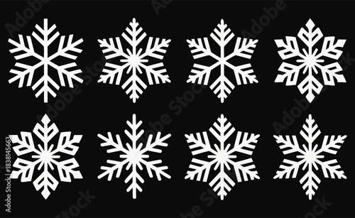 Beautiful Snowflake Designs for Winter Crafts and Holiday Decorations