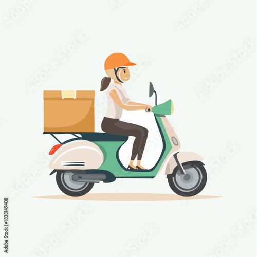delivery man with parcel