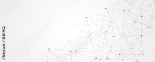 Global network connection concept. Big data visualization. Social network communication in the global computer networks. Internet technology. Business. Science. Vector illustration