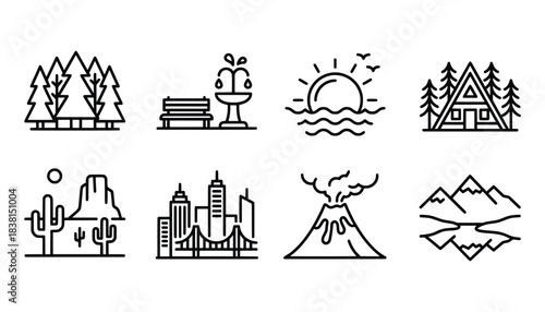 Nature and City Icons