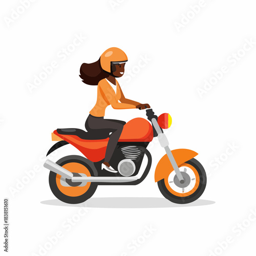 girl on motorcycle