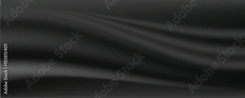 Smooth elegant black satin texture abstract background. Luxurious background design,vector Eps10
