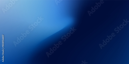 Gradient blue abstract background with a soft curve and smooth lighting.