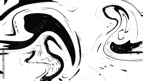 Suminagashi art. Stone or rock texture, liquid paint ink. Vector Ink texture. Hand drawn ebru marbling traditional illustration technique. Vector illustration.