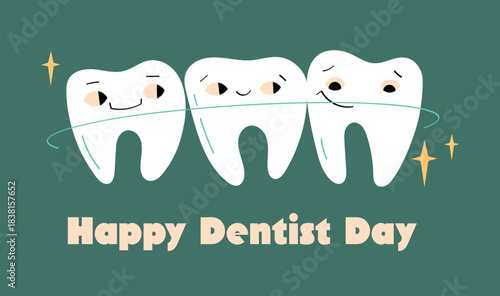 Happy Dentist Day Illustration