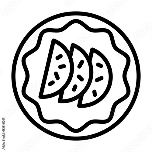 Festival Traditional Sweet Sliced Cake for Design Element