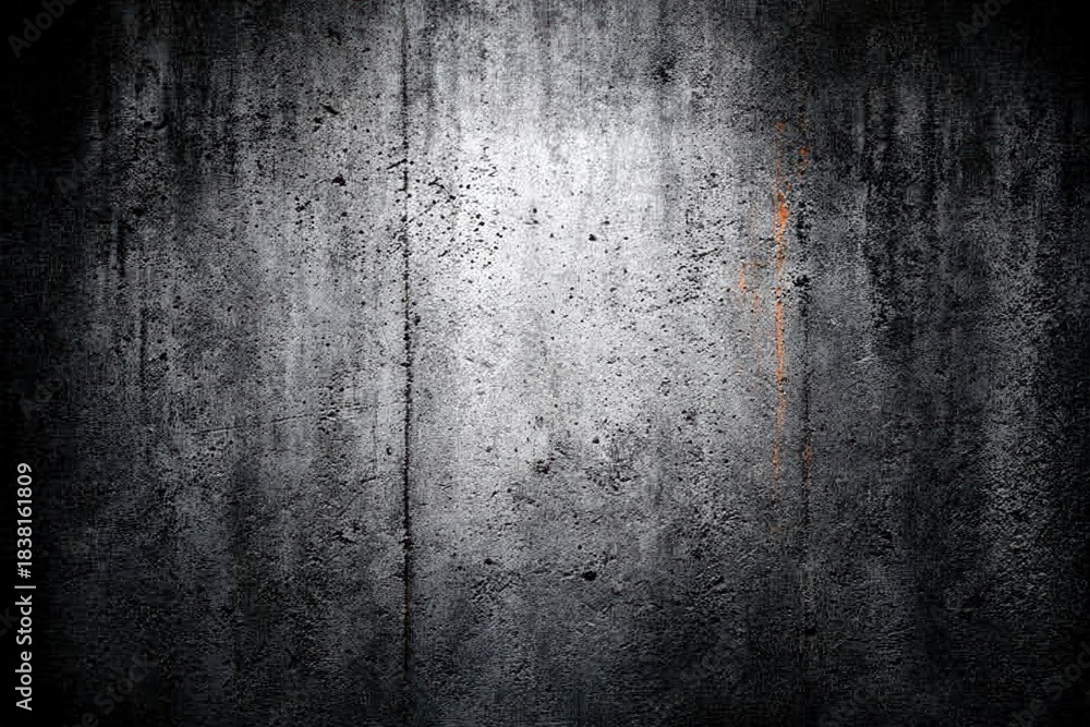 Obraz premium Abstract Concrete Wall: A close-up shot revealing the rough texture and intricate details of an aged concrete wall. Gritty and weathered, the surface showcases a gradient of gray tones.