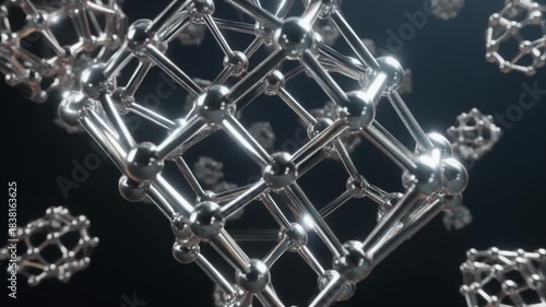 Seamless Loop: Cloud of Glowing Silver Nanobots Rapidly Self-Assembling into Complex Structures