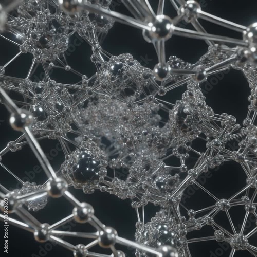 Seamless Loop: Cloud of Glowing Silver Nanobots Rapidly Self-Assembling into Complex Structures