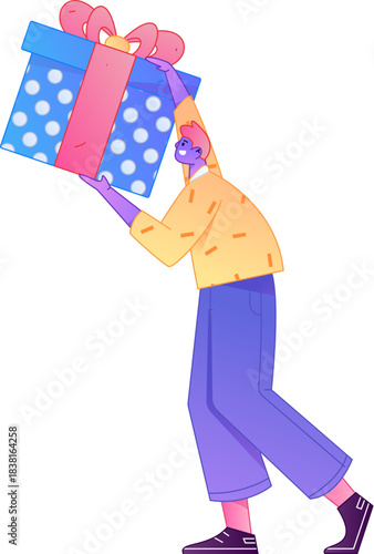 A relief illustration of a figure holding a caring hand, embodying the act of sharing affection.
