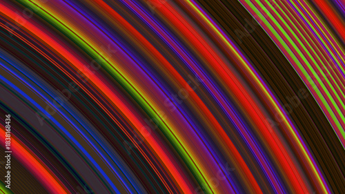 Fototapeta Naklejka Na Ścianę i Meble -  neon multicilored lines - abstract wallpaper