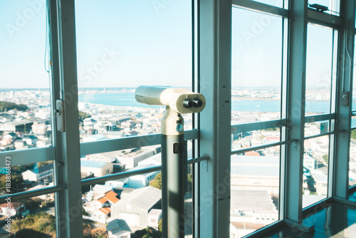 展望台の望遠鏡