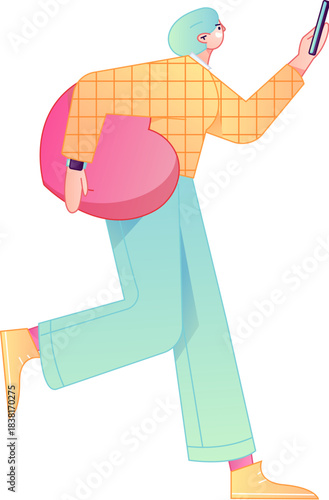 A relief illustration of a figure holding a caring hand, embodying the act of sharing affection.
