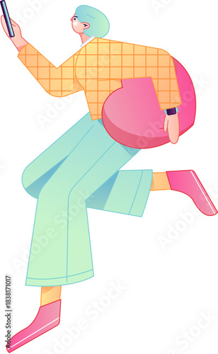 A relief illustration of a figure holding a caring hand, embodying the act of sharing affection.
