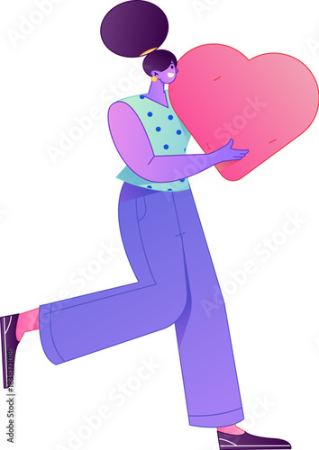 A relief illustration of a figure holding a caring hand, embodying the act of sharing affection.
