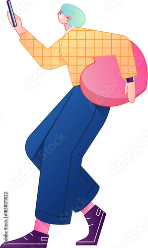 A relief illustration of a figure holding a caring hand, embodying the act of sharing affection.
