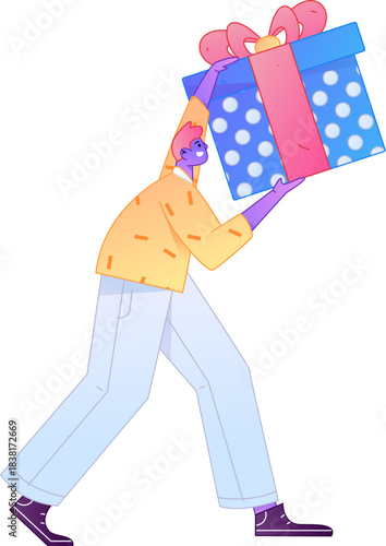 A relief illustration of a figure holding a caring hand, embodying the act of sharing affection.
