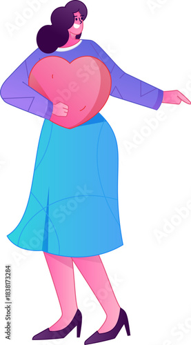 A relief illustration of a figure holding a caring hand, embodying the act of sharing affection.
