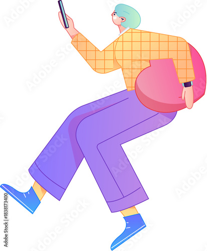 A relief illustration of a figure holding a caring hand, embodying the act of sharing affection.
